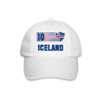 Équipe d’Islande de football - Casquette classique - blanc/blanc - Devant