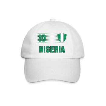 Nigeria Fußball Mannschaft - Baseballkappe - Weiß/Weiß - Vorne