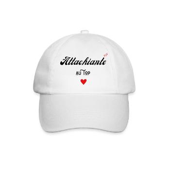 attachiante au top idée cadeau - Casquette classique - blanc/blanc - Devant