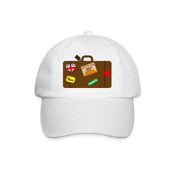 travel - Baseball Cap - white/white - Front