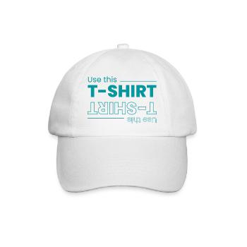 T _SHIRT - Baseball Cap - white/white - Front
