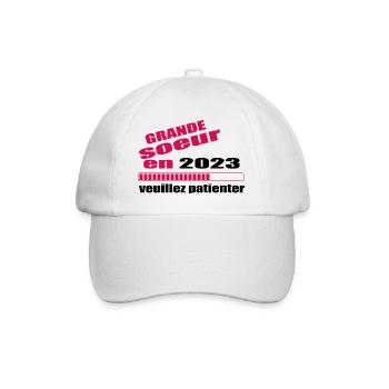 Grande Soeur En 2023 Veuillez Patienter - Casquette classique - blanc/blanc - Devant