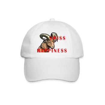 Steinbock Swiss Happiness - Baseballkappe - Weiß/Weiß - Vorne