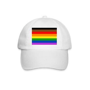 Philadelphia Pride Flag - Baseball Cap - white/white - Front