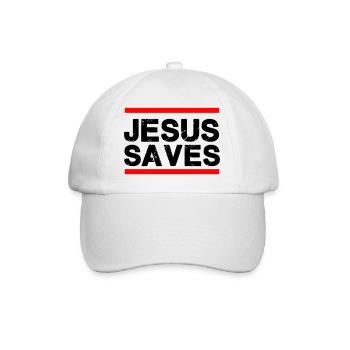 Jésus sauve - Casquette classique - blanc/blanc - Devant