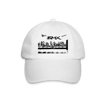bmx race racing vtt motocross mtb bike rad - Casquette classique - blanc/blanc - Devant