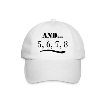 Dancing Dance Music - Baseball Cap - white/white - Front