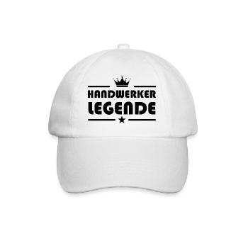 Handwerker Handyman Handwerk Werkzeug Baustelle - Baseballkappe - Weiß/Weiß - Vorne