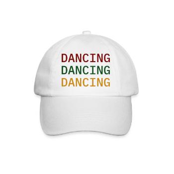 Dancing Dance Music - Baseballkappe - Weiß/Weiß - Vorne