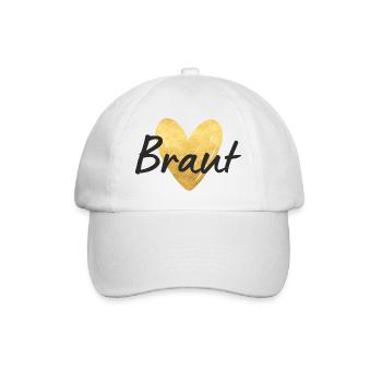 Braut Jungesellinnenabschied - Baseballkappe - Weiß/Weiß - Vorne