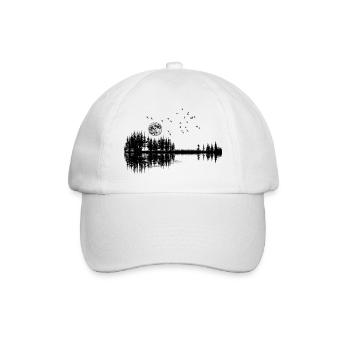 Guitare nature Et harmonie - Casquette classique - blanc/blanc - Devant
