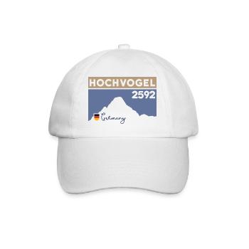 Hochvogel Wanderung Tour Berg Riss Allgäuer Alpen - Baseballkappe - Weiß/Weiß - Vorne