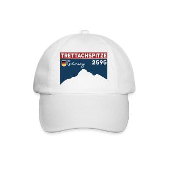 Trettachspitze Überschreitung Bergtour Wandern - Baseballkappe - Weiß/Weiß - Vorne