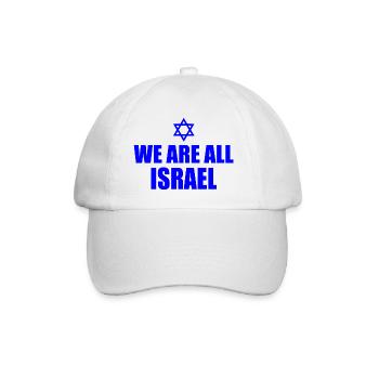 We are all israel - Baseball Cap - white/white - Front