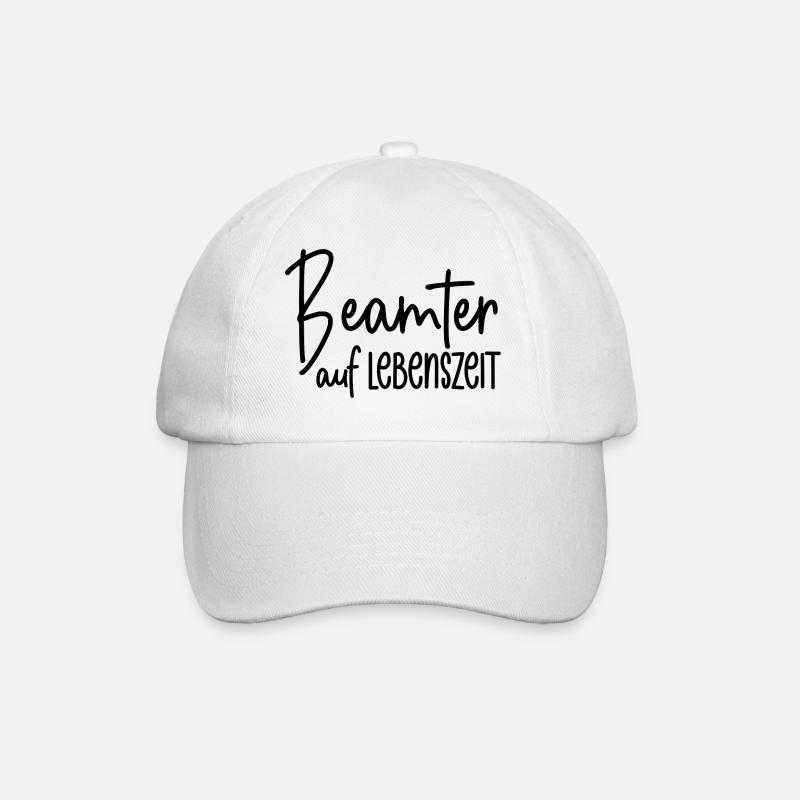 Beamter auf Lebenszeit - Baseballkappe - Weiß/Weiß