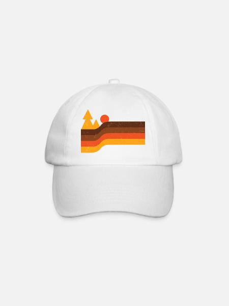 Retro Nature Vintage - Baseball Cap - white/white