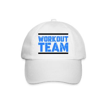 workout team - Baseballkappe - Weiß/Weiß - Vorne