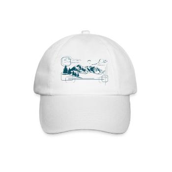 Mountain Design - Baseball Cap - white/white - Front