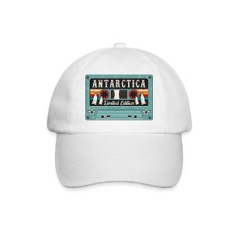 Vintage Antarctica with Penguin - Baseball Cap - white/white - Front