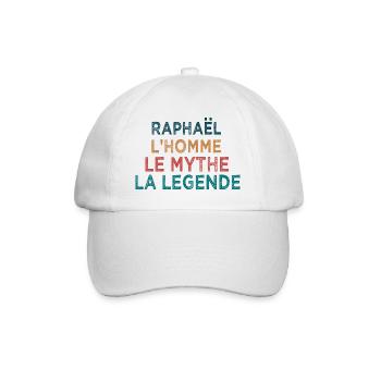Raphael La légende - Casquette classique - blanc/blanc - Devant