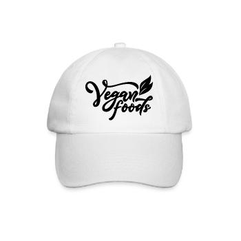 Vegan foods - Baseball Cap - white/white - Front