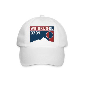 Weisskugel Weisskugel Montagne Tyrol du Sud Tour alpin - Casquette classique - blanc/blanc - Devant