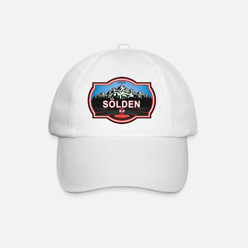 Sölden Österreich - Baseball Cap - white/white