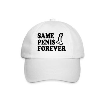 Same penis forever - Casquette classique - blanc/blanc - Devant