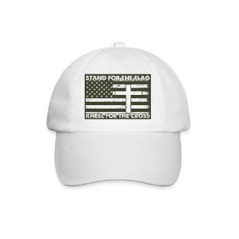 Army War Military Uniform Force Soldier Camouflage - Baseball Cap - white/white - Front