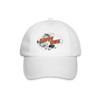 FEMME HEUREUSE Fond tempête rasteriert - Casquette classique - blanc/blanc - Devant
