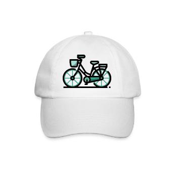 bicycle - Baseballkappe - Weiß/Weiß - Vorne