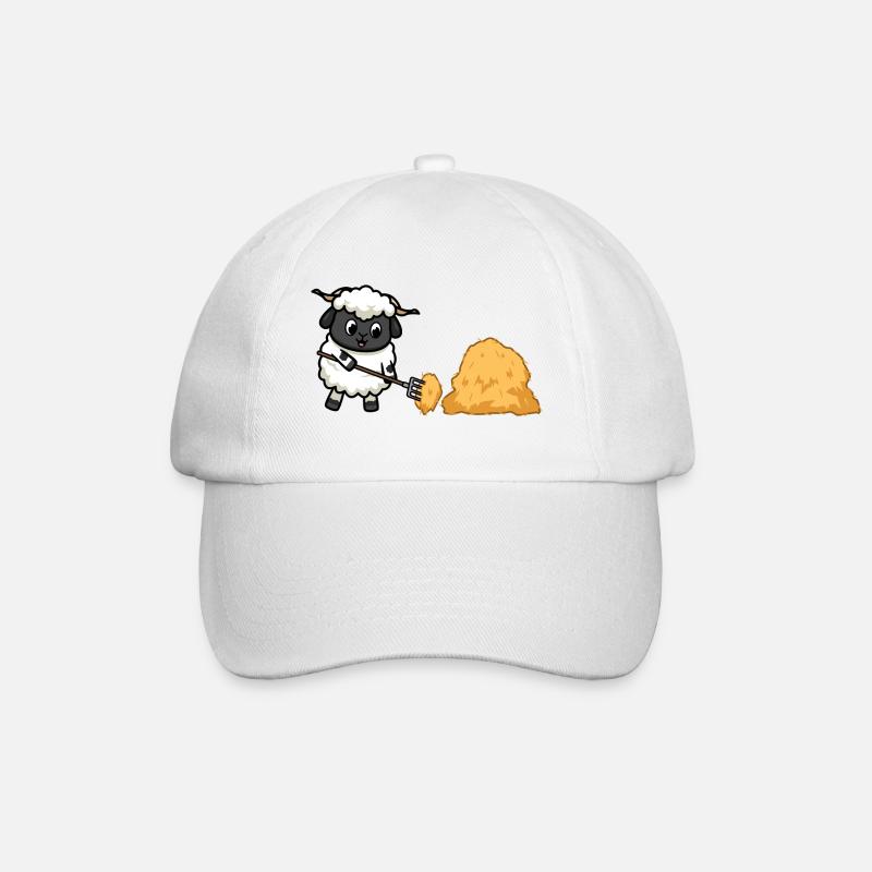 Arbeitsschafe - Baseballkappe - Weiß/Weiß