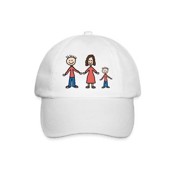 Famille - Casquette classique - blanc/blanc - Devant