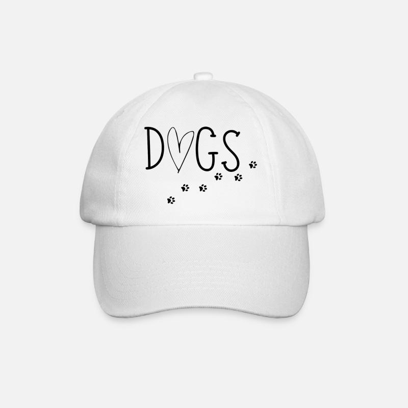 Dogs - Baseballkappe - Weiß/Weiß