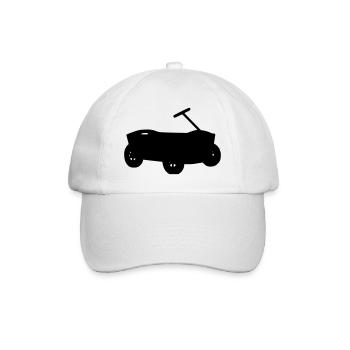 Bollerwagen - Baseballkappe - Weiß/Weiß - Vorne