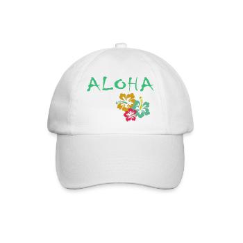 ALOHA - Casquette classique - blanc/blanc - Devant