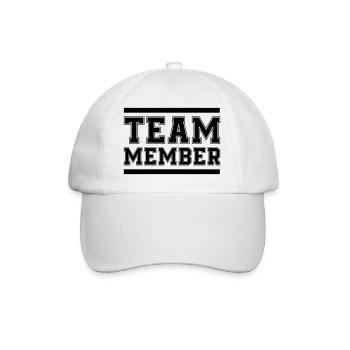Membre de l’équipe 01 - Casquette classique - blanc/blanc - Devant