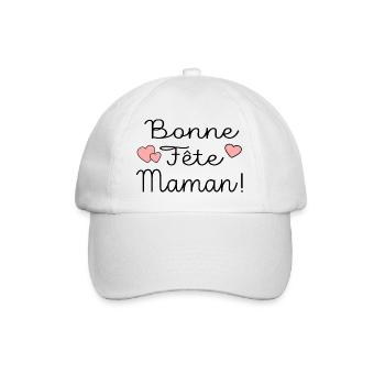 Bonne Fête Maman Mère - Casquette classique - blanc/blanc - Devant