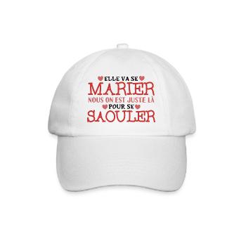 EVJF Humour Future Mariée Enterrement Jeune Fille - Casquette classique - blanc/blanc - Devant