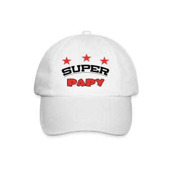 SUPER-OPA - Baseballkappe - Weiß/Weiß - Vorne