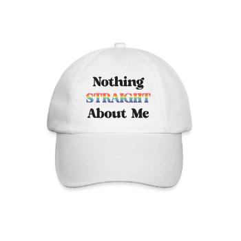 Mois de la fierté LGBT - Rien de droit à propos de moi - Casquette classique - blanc/blanc - Devant