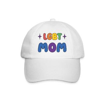 LGBTQ-Pride-Monat - LGBT-Mutter - Baseballkappe - Weiß/Weiß - Vorne