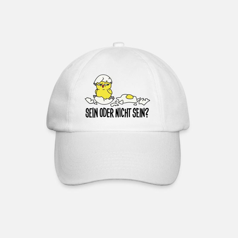 Être ou ne pas être - Casquette classique - blanc/blanc
