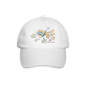 Schnorchelbärchen - Baseballkappe - Weiß/Weiß - Vorne