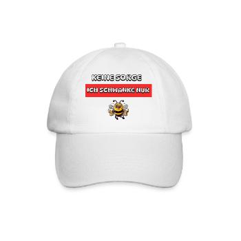 Ich schwanke nur - Baseballkappe - Weiß/Weiß - Vorne