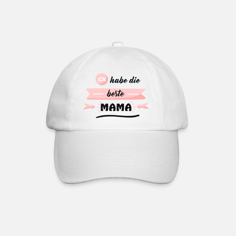 Ich habe die beste MAMA - Baseballkappe - Weiß/Weiß