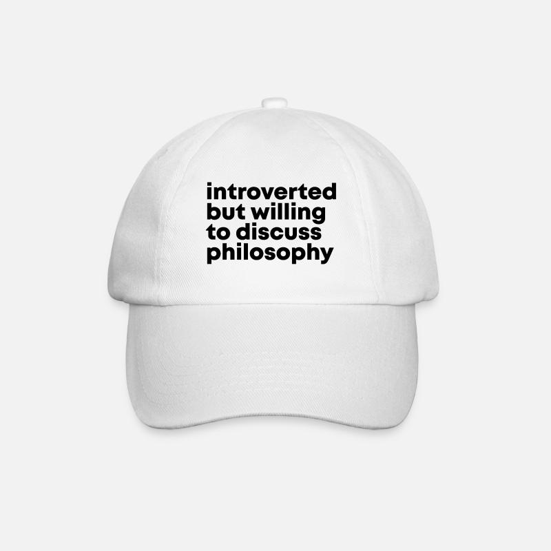 Philosophie - Baseballkappe - Weiß/Weiß