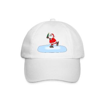 Père Noël patinant - Casquette classique - blanc/blanc - Devant