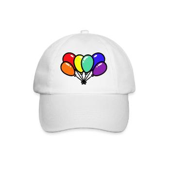 Ballons Ballons LGBT Gay Pride Arc-en-ciel - Casquette classique - blanc/blanc - Devant