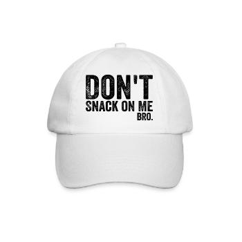 Don't Snack on Me Humor & Funny Cat Lover - Casquette classique - blanc/blanc - Devant